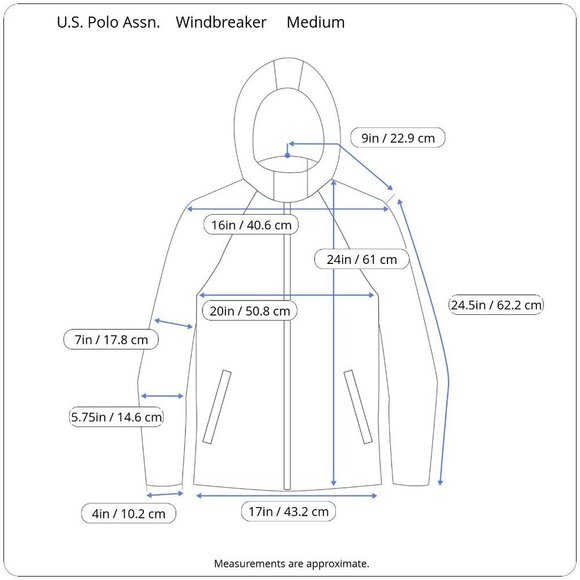 U.S. Polo Assn. White Lightweight Windbreaker Jacket Hooded Zippered Pockets M - Picture 15 of 16